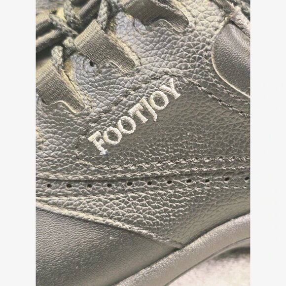 FootJoy Greenjoys‎ Golf Shoes Mens 9.5M Black Leather Flex Zone 45449 - Picture 5 of 16